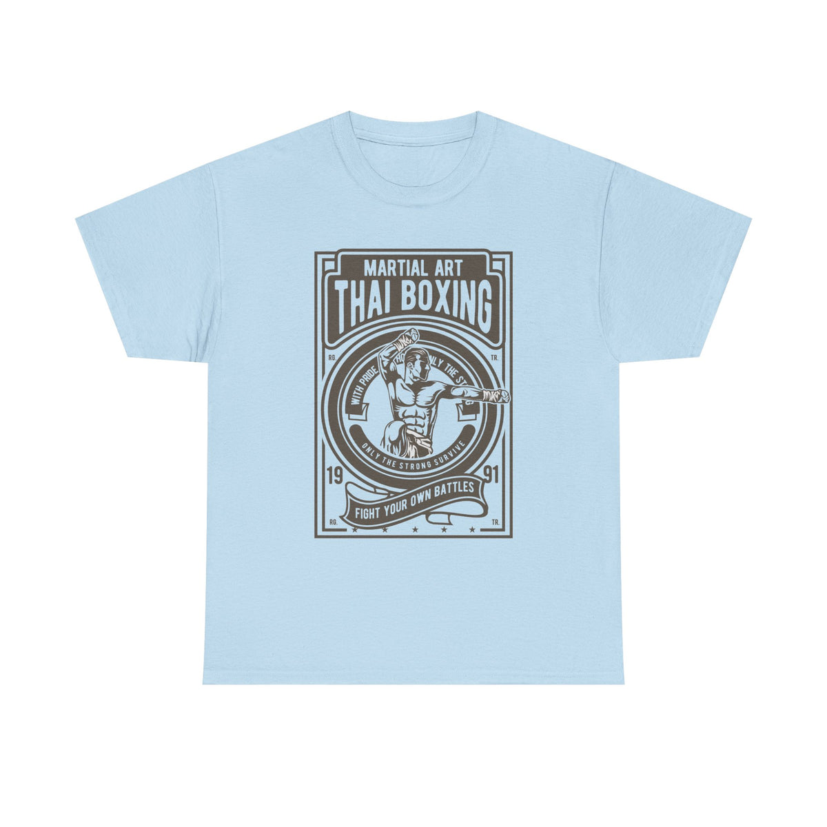 Muay Thai Boxing Vintage Emblem T-Shirt