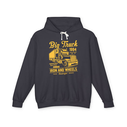 Big Truck 1994 Iron And Wheels Lightweight Hooded Sweatshirt