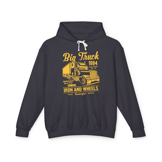 Big Truck 1994 Iron And Wheels Lightweight Hooded Sweatshirt
