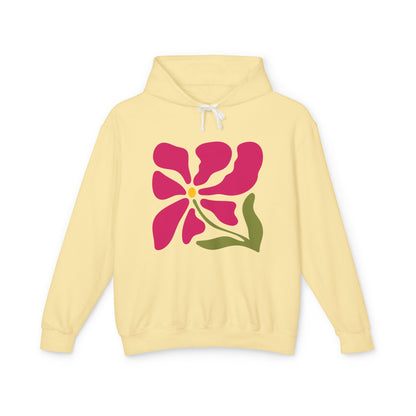 Floral Abstract Flower Lightweight Women's Hooded Sweatshirt