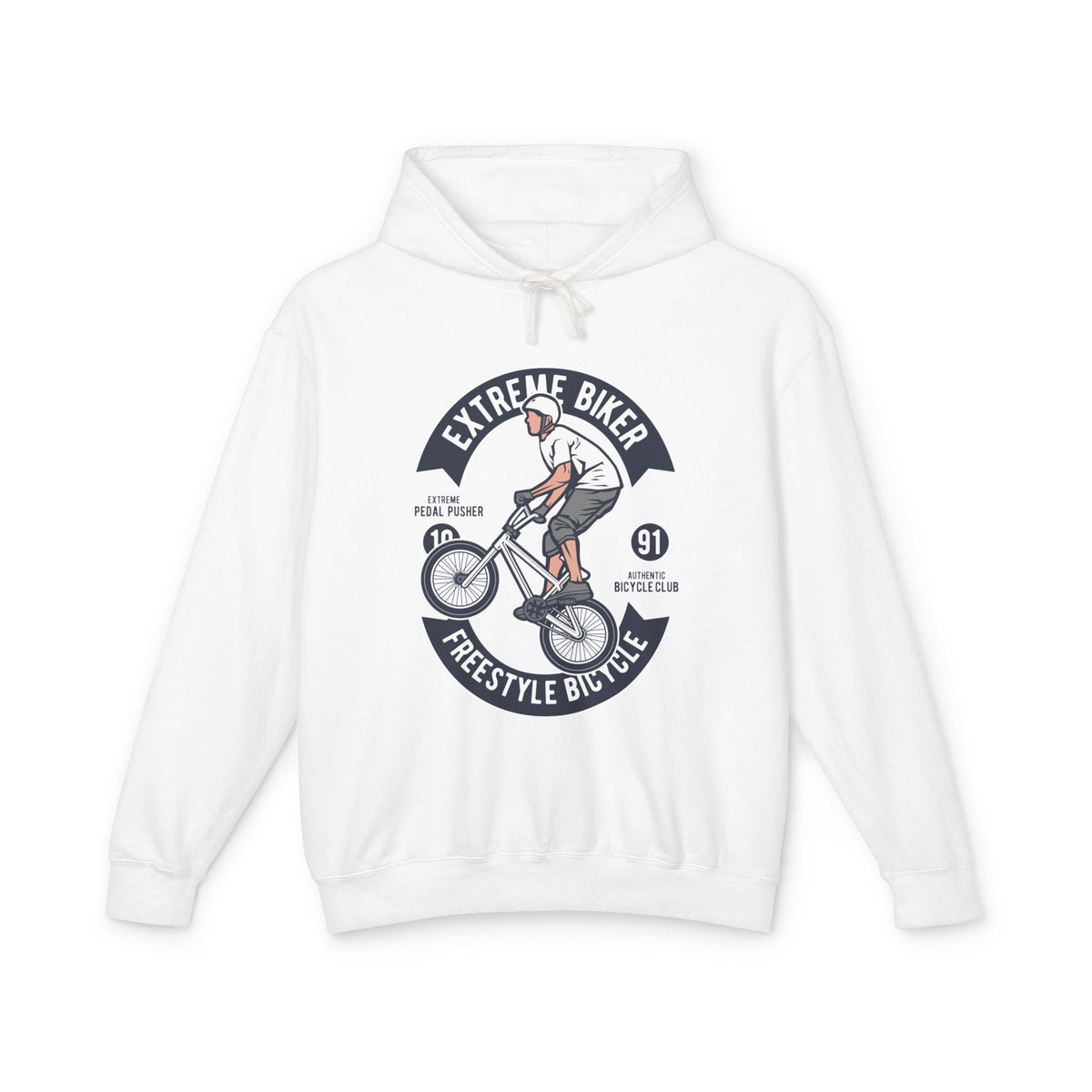 Extreme Biker Freestyle Bicycle Lightweight Hooded Sweatshirt