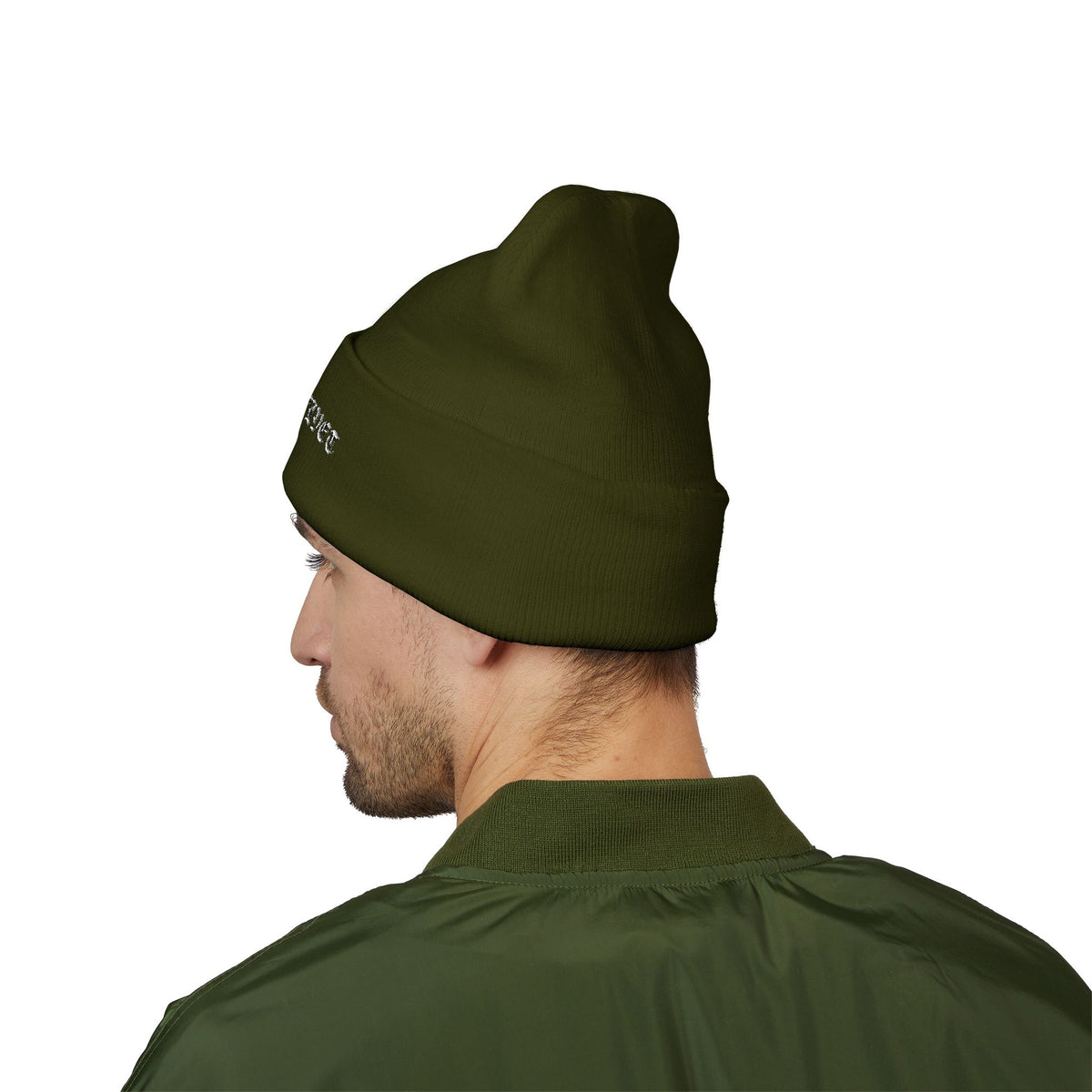 Grim & Velvet Heart Soul Embroidered Cuffed Beanie