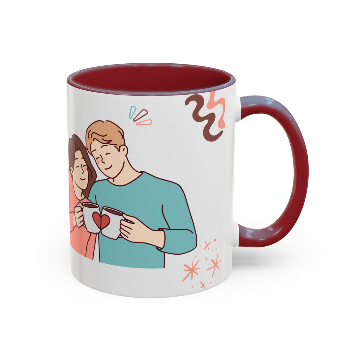 Cute Romantic Heart Design 11oz Mug
