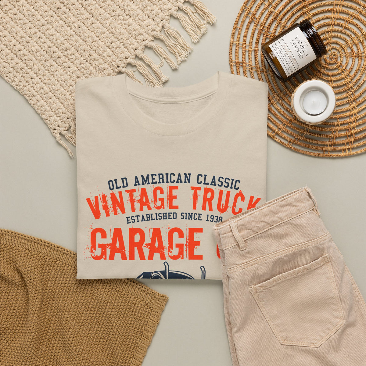 Camiseta de Old American Classic Vintage Truck Garage Co.