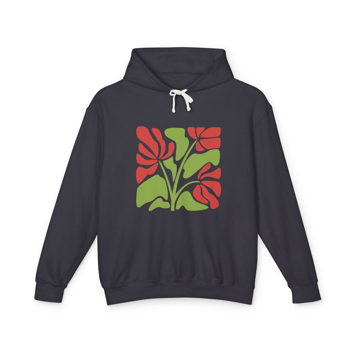 Botanical Floral Lightweight Women's Hooded Sweatshirt