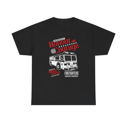 Honour and Courage Firetruck Men's Tee