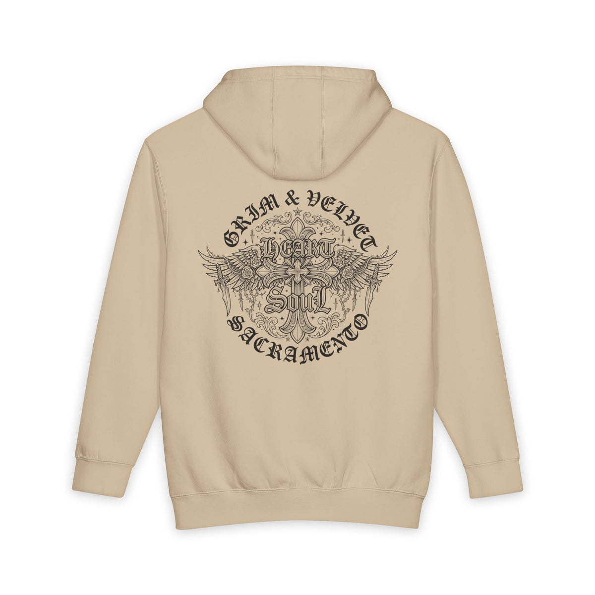 Grim & Velvet Heart Soul Heavyweight Hooded Sweatshirt