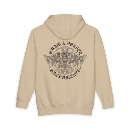 Grim & Velvet Heart Soul Heavyweight Hooded Sweatshirt