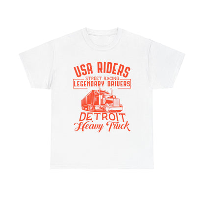USA Riders Detroit Heavy Truck T-Shirt