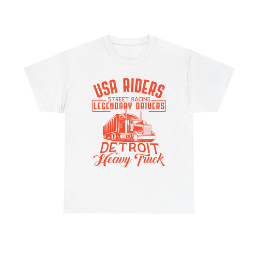 USA Riders Detroit Heavy Truck T-Shirt