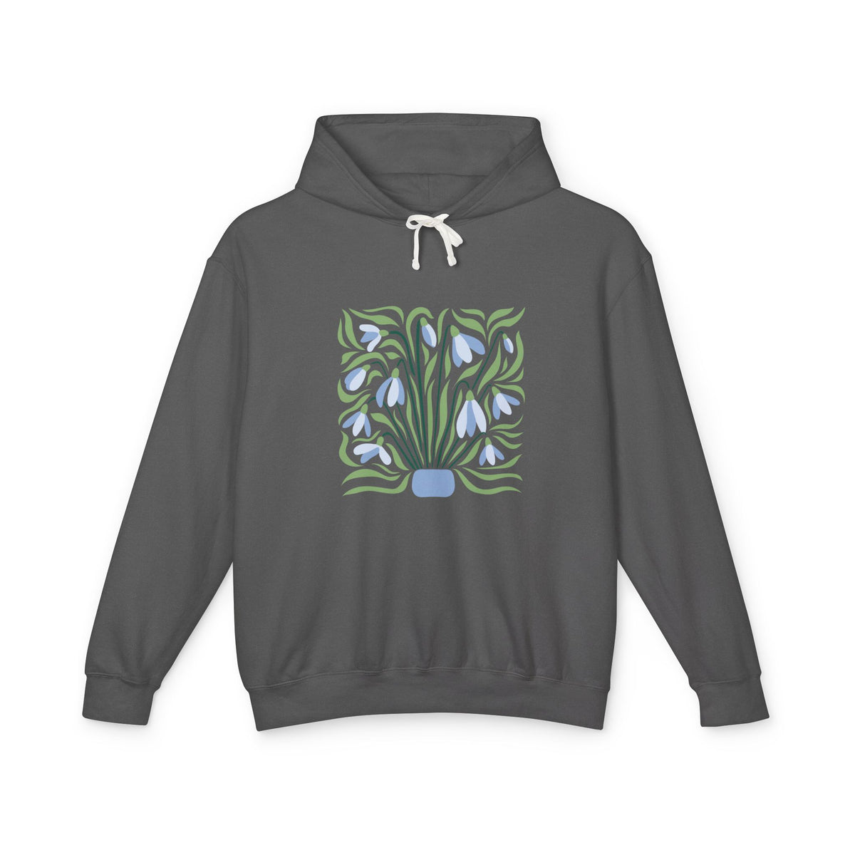 Botanical Vase Lightweight Women's Hooded Sweatshirt
