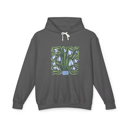 Botanical Vase Lightweight Women's Hooded Sweatshirt