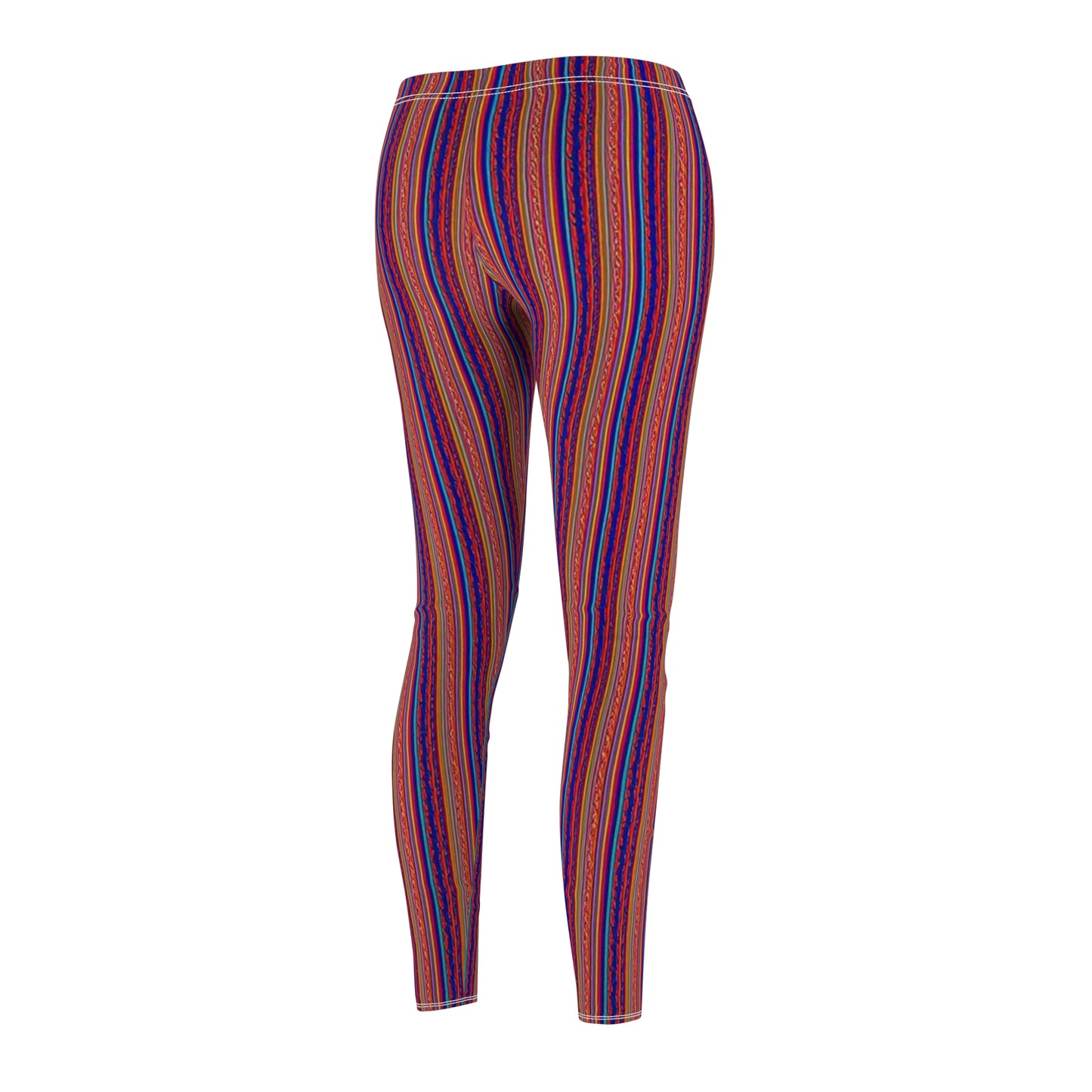 Boho Vertical Striped Women's Leggings