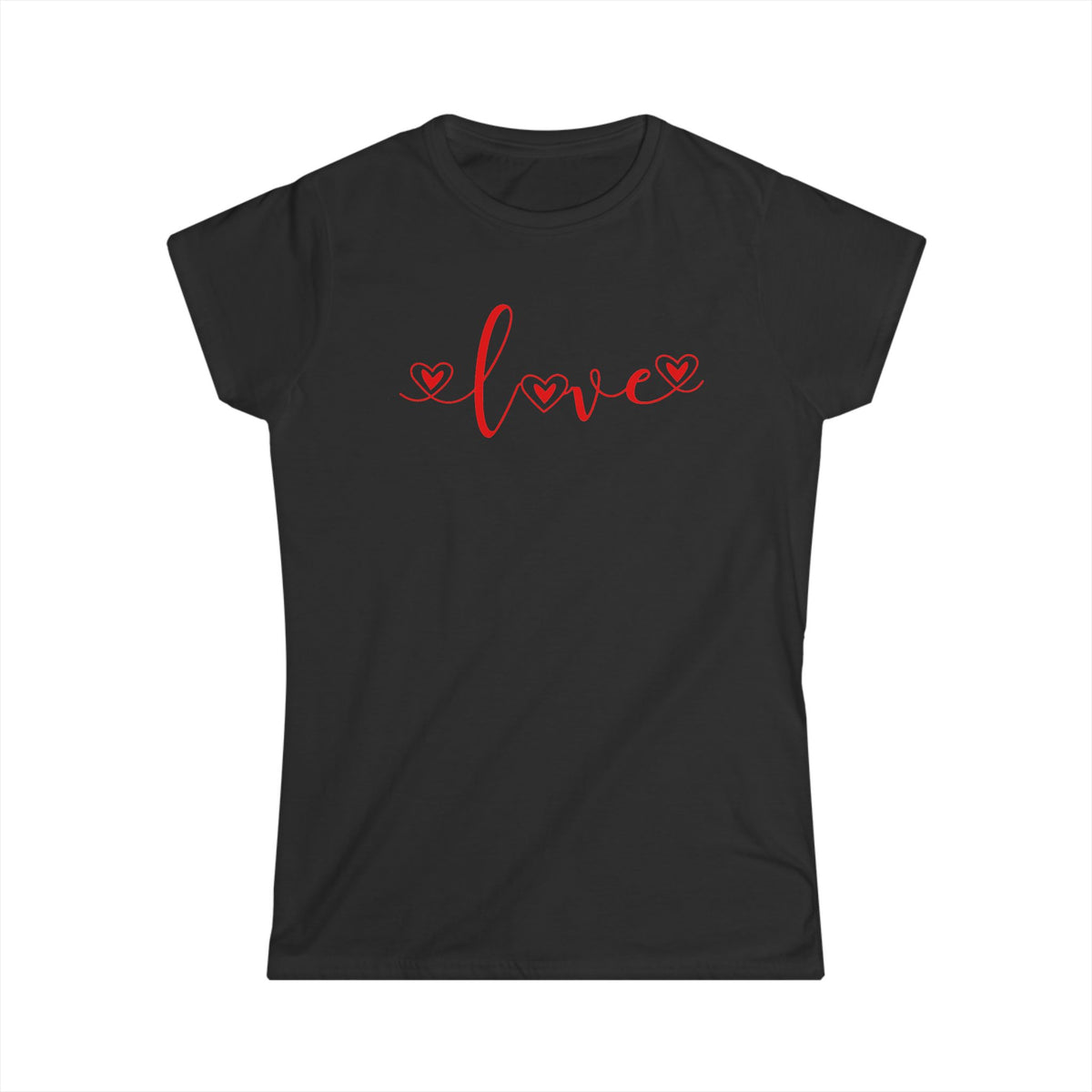 Red Heart Calligraphy Women's T-Shirt