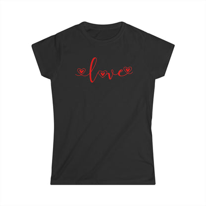 Red Heart Calligraphy Women's T-Shirt