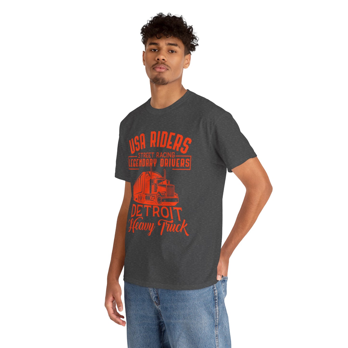 USA Riders Detroit Heavy Truck T-Shirt