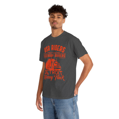 USA Riders Detroit Heavy Truck T-Shirt