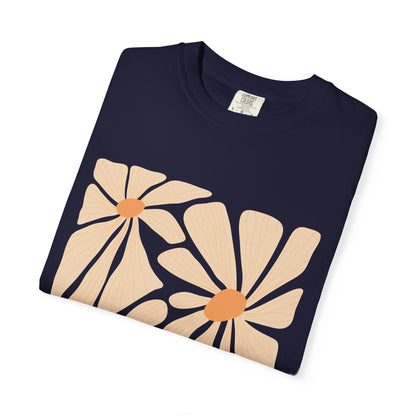 Daisy Square Garment-Dyed Women's T-Shirt