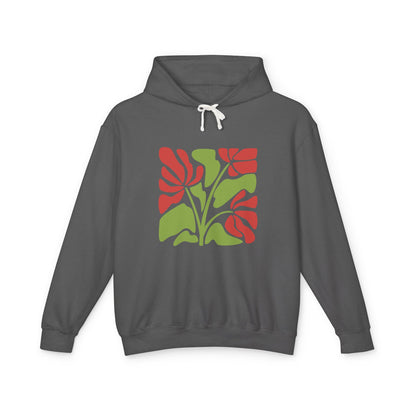 Botanical Floral Lightweight Women's Hooded Sweatshirt