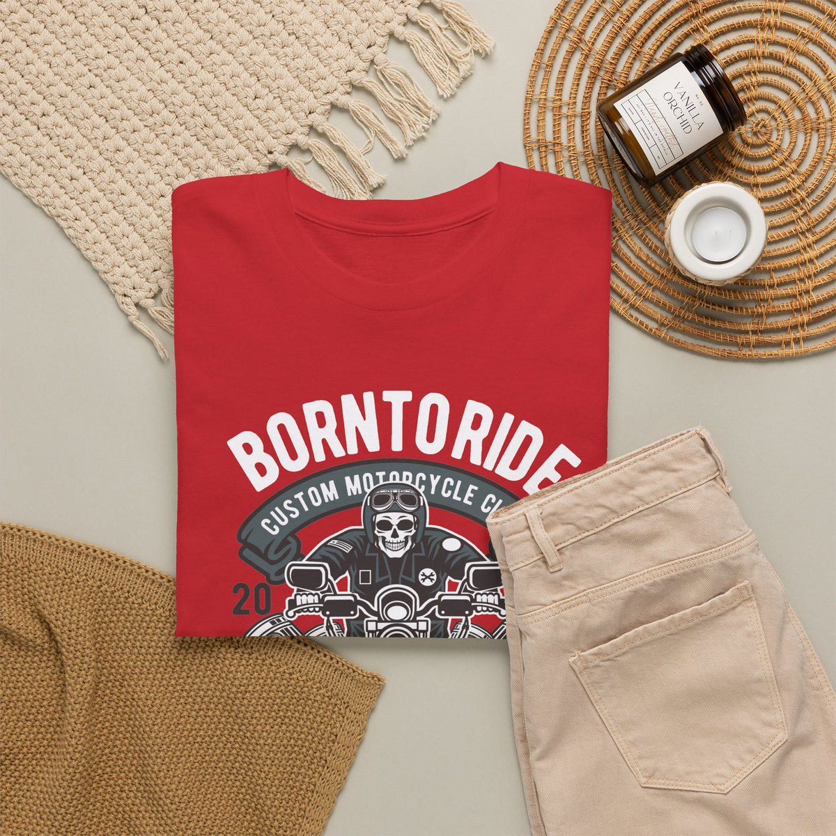 Born To Ride Motorcycle T-Shirt
