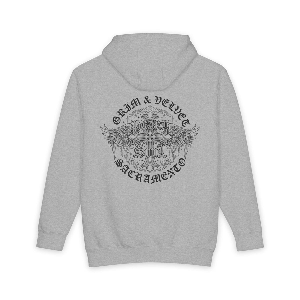 Grim & Velvet Heart Soul Heavyweight Hooded Sweatshirt