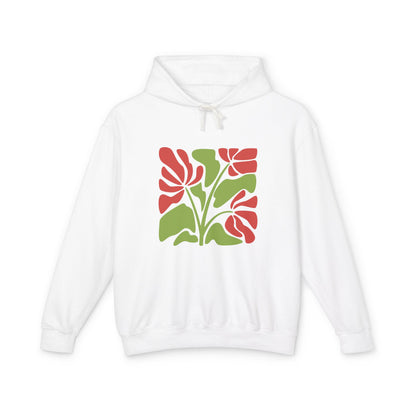 Botanical Floral Lightweight Women's Hooded Sweatshirt