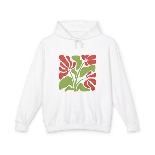 Botanical Floral Lightweight Women's Hooded Sweatshirt