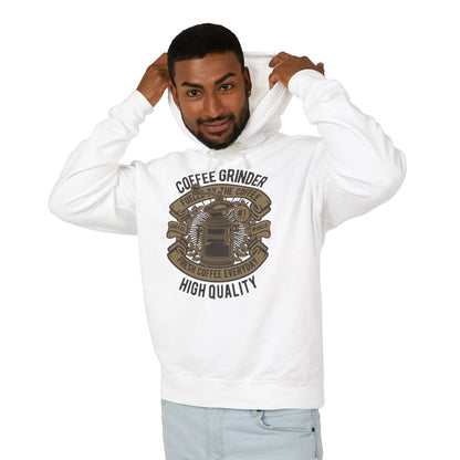 Coffee Grinder Lightweight Hooded Sweatshirt