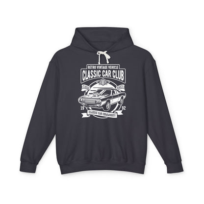Retro Vintage Vehicle Classic Car Club Lightweight Hooded Sweatshirt