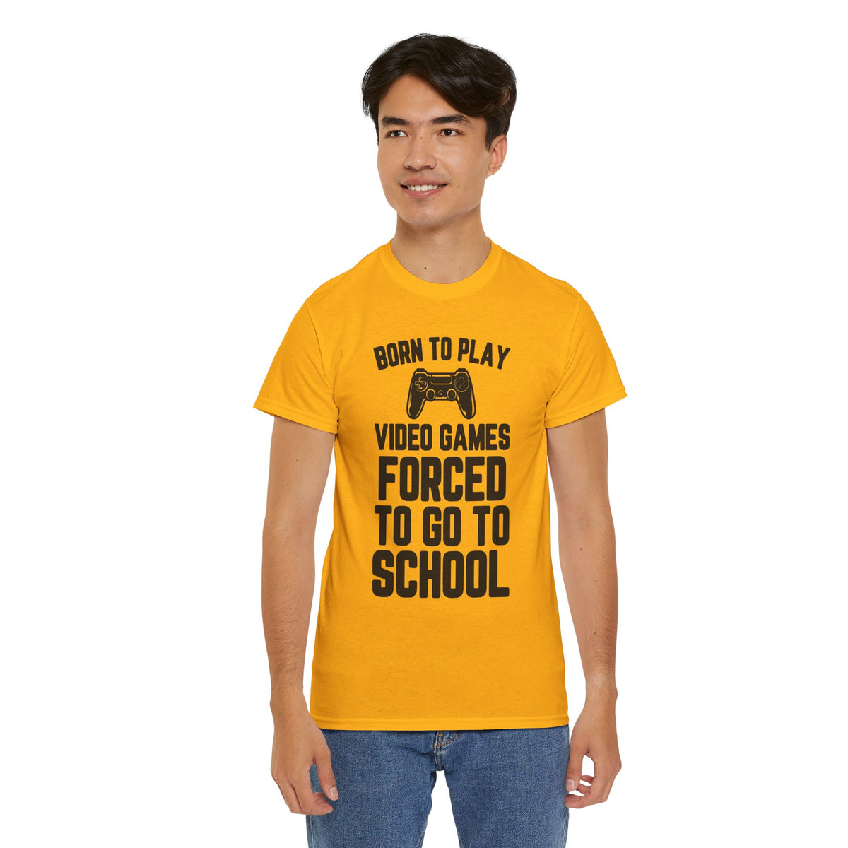 "Born To Play, Forced To Go To School" Video Game T-Shirt