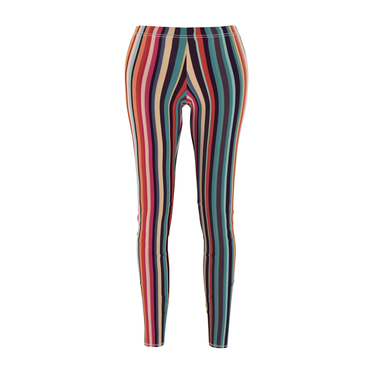 Retro Multicolor Print Women's Leggings