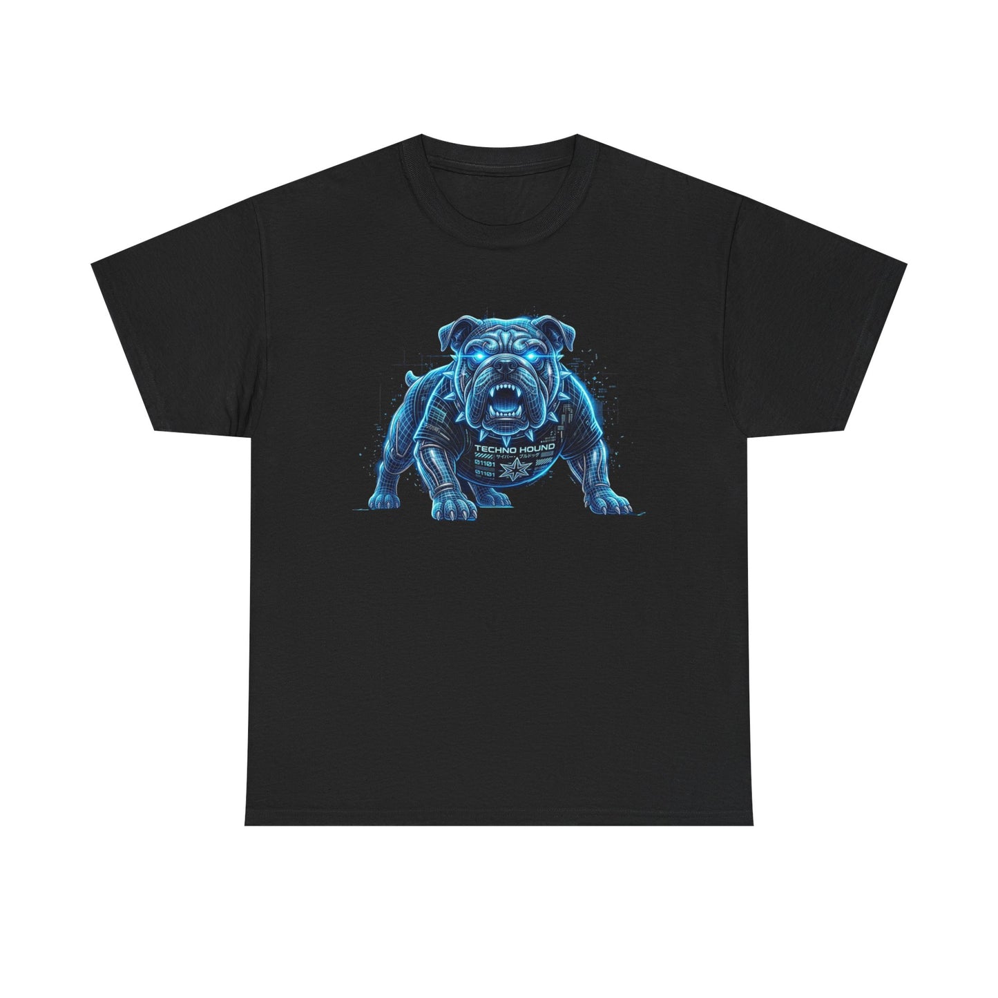 Wire Frame Bulldog Neon Graphic Men's Tee