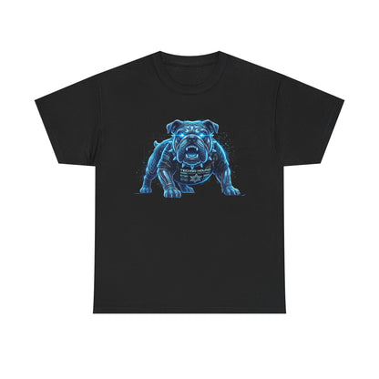 Wire Frame Bulldog Neon Graphic Men's Tee