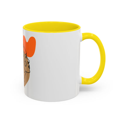 Abstract Line Art Woman Accent 110z Mug