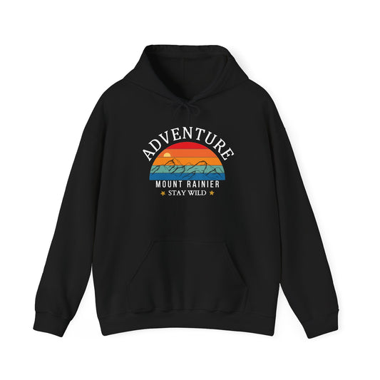Adventure Mount Rainier "Stay Wild" Heavy Blend Hooded Sweatshirt