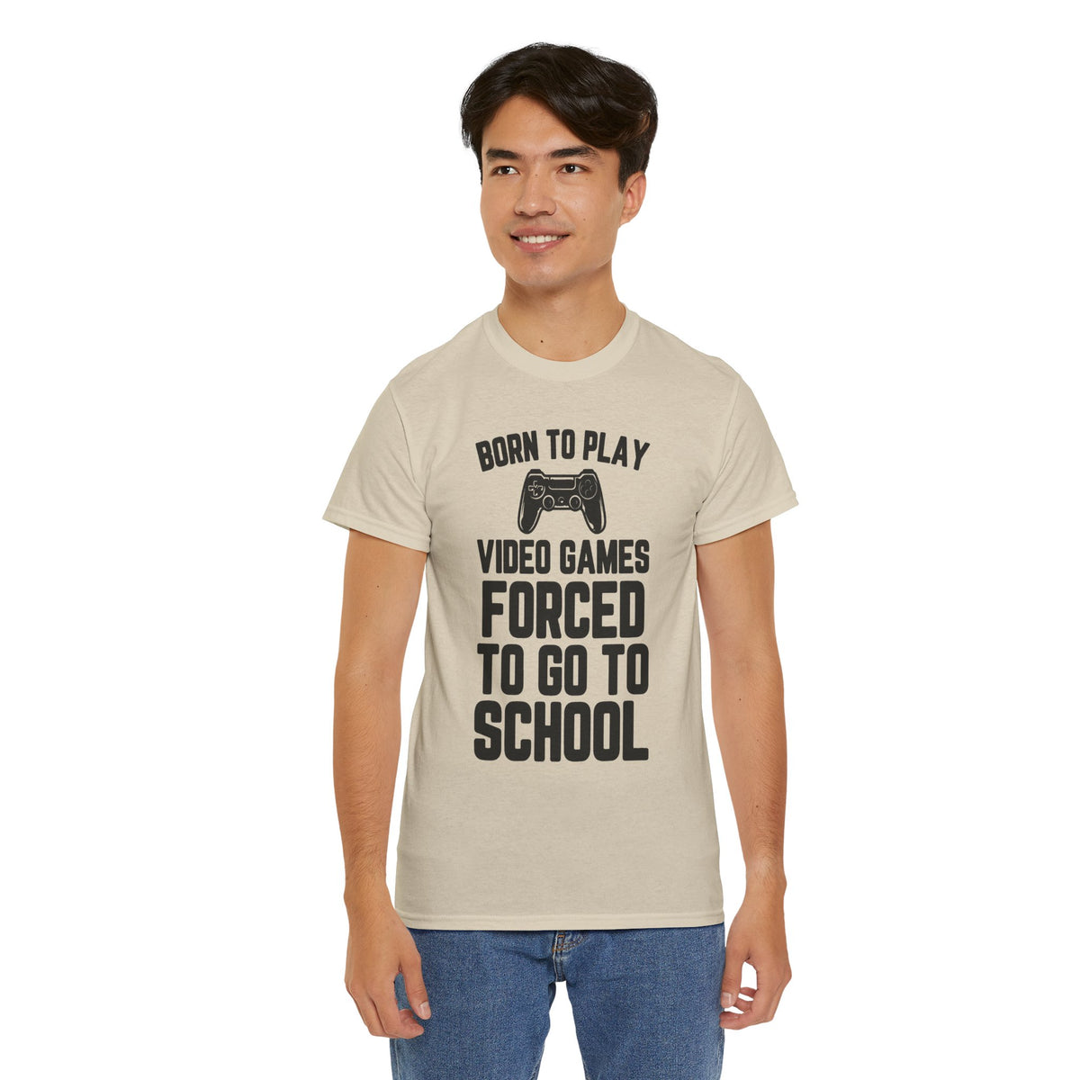 "Born To Play, Forced To Go To School" Video Game T-Shirt