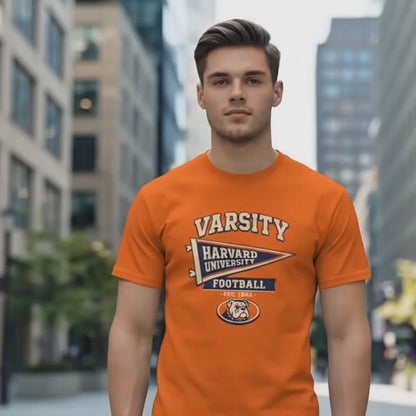 Harvard Varsity Football Pennant Men's T-Shirt